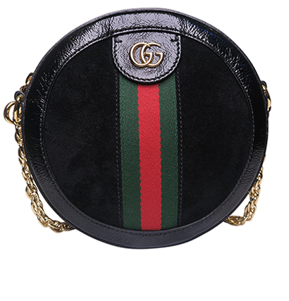 Gucci Suede Ophidia Round Bag, front view